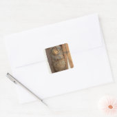 Sarcophagus en gemummificeerd lichaam van Psametik Vierkante Sticker (Envelop)