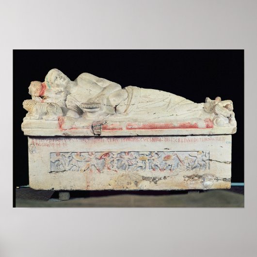 Sarcophagus, Etruscan Poster (Voorkant)