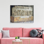 Sarcophagus met fries van de negen muizen canvas afdruk (Insitu (Woonkamer))