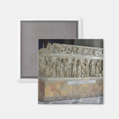 Sarcophagus met fries van de negen muizen magneet (Voorkant / Achterkant)