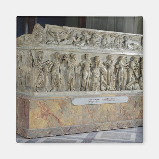 Sarcophagus met fries van de negen muizen magneet (Voorkant)
