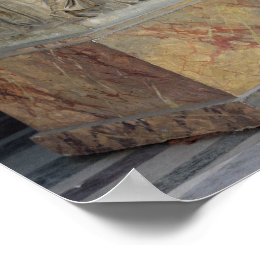 Sarcophagus met fries van de negen muizen poster (Hoek)