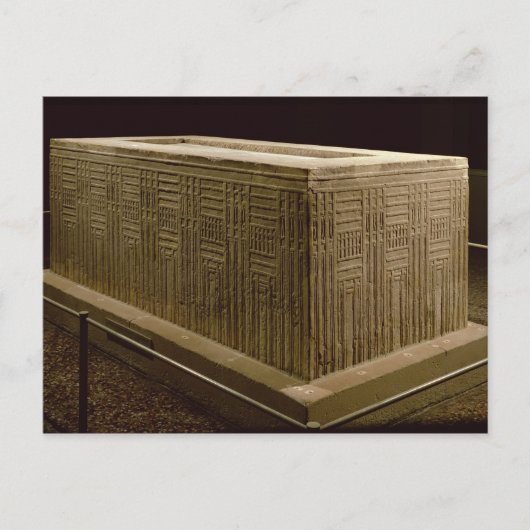 Sarcophagus uit Abu Roach (kalksteen) (zie ook 3) Briefkaart (Voorkant)