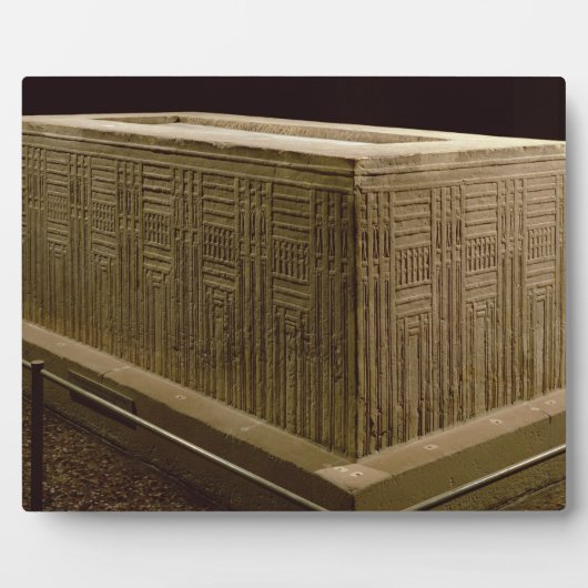 Sarcophagus uit Abu Roach (kalksteen) (zie ook 3) Fotoplaat (Voorkant)