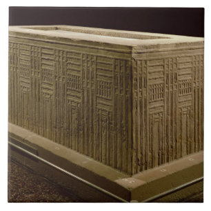 Sarcophagus uit Abu Roach (kalksteen) (zie ook 3) Tegeltje