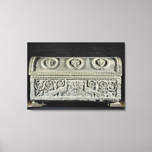 Sarcophagus van bisschop Theodore Canvas Afdruk (Voorkant)