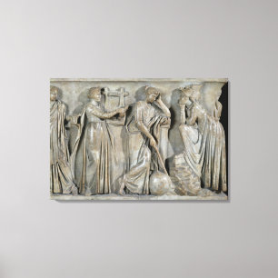 Sarcophagus van de Muses Canvas Afdruk