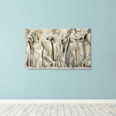 Sarcophagus van de Muses Canvas Afdruk (Insitu (Houten vloer))