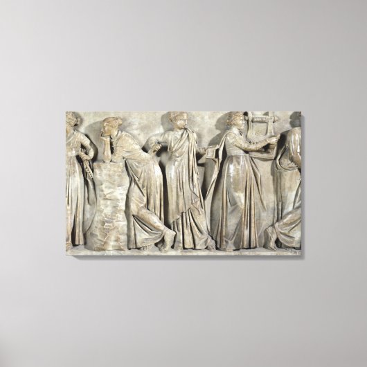 Sarcophagus van de Muses Canvas Afdruk (Voorkant)