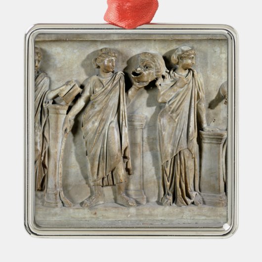 Sarcophagus van de Muses Metalen Ornament (Voorkant)