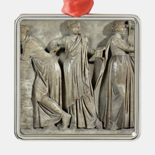 Sarcophagus van de Muses Metalen Ornament (Voorkant)