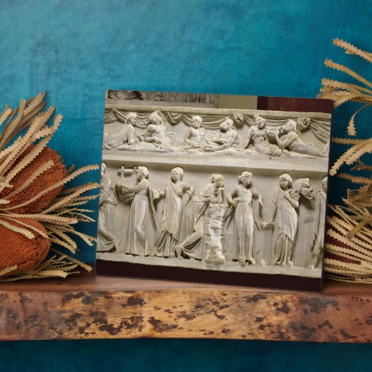 Sarcophagus van de Muses, Roman (marmer) Fotoplaat (Zijkant)