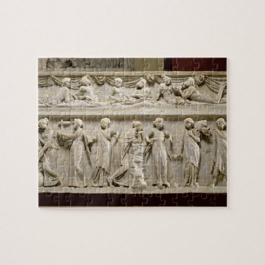 Sarcophagus van de Muses, Roman (marmer) Legpuzzel (Horizontaal)