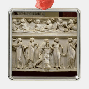 Sarcophagus van de Muses, Roman (marmer) Metalen Ornament