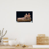 Sarcophagus van een echtpaar, 525-500 voor Christu Poster (Keuken)