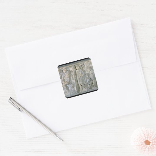 Sarcophagus Vierkante Sticker (Envelop)