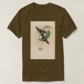 Sarcophanops Zitten  Aziatische vogels T-shirt (Design voorkant)
