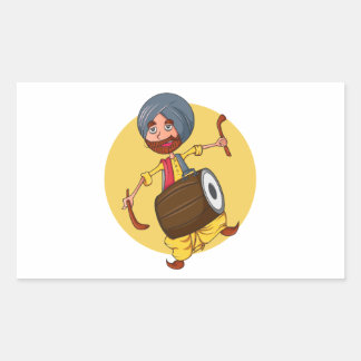 Sardar Ji Rechthoekige Sticker