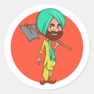 Sardar Ji Ronde Sticker
