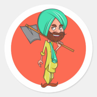 Sardar Ji Ronde Sticker