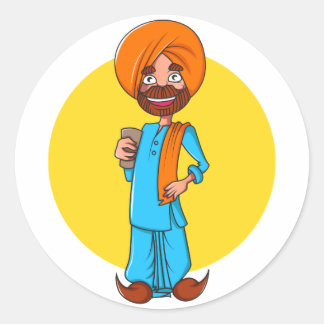 Sardar Ji Ronde Sticker