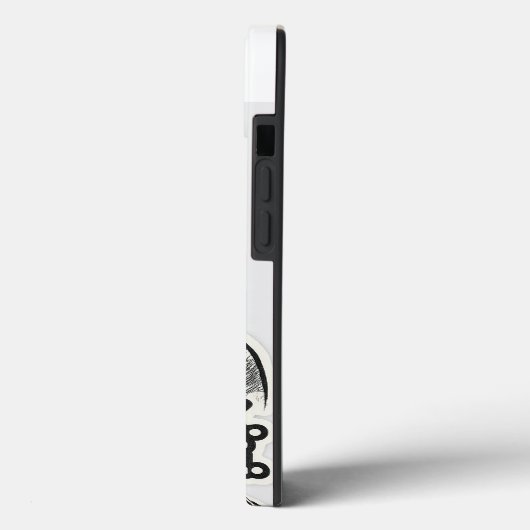 Sardar Sketch Swag iPhone 13 Case – Black & White  (Achterkant / Links)