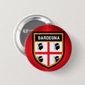 Sardegna Flag Ronde Button 5,7 Cm (Voorkant /achterkant)
