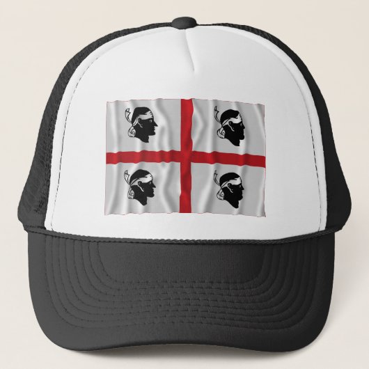 Sardegna-golfvlag Trucker Pet (Voorkant)