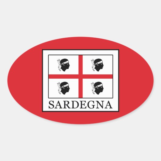 Sardegna Ovale Sticker (Voorkant)