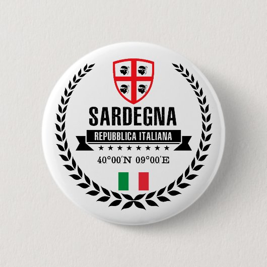 Sardegna Ronde Button 5,7 Cm (Voorkant)