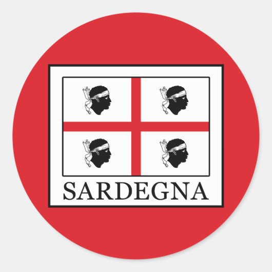 Sardegna Ronde Sticker (Voorkant)
