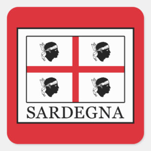 Sardegna Vierkante Sticker