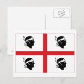 Sardegna vlag briefkaart (Voorkant / Achterkant)