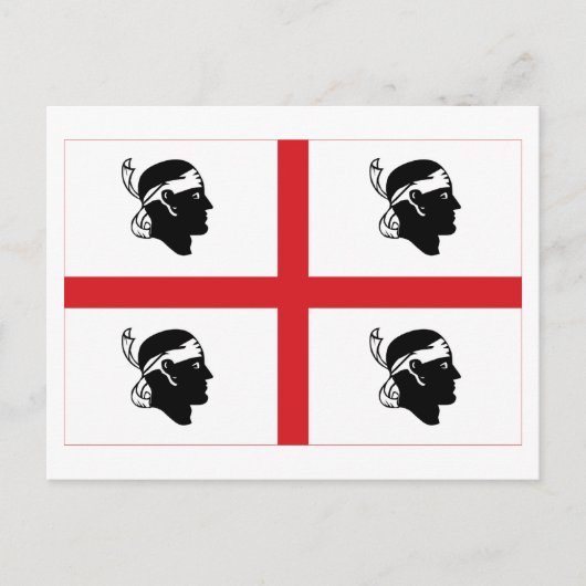 Sardegna vlag briefkaart (Voorkant)