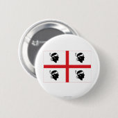 Sardegna vlag ronde button 5,7 cm (Voorkant /achterkant)