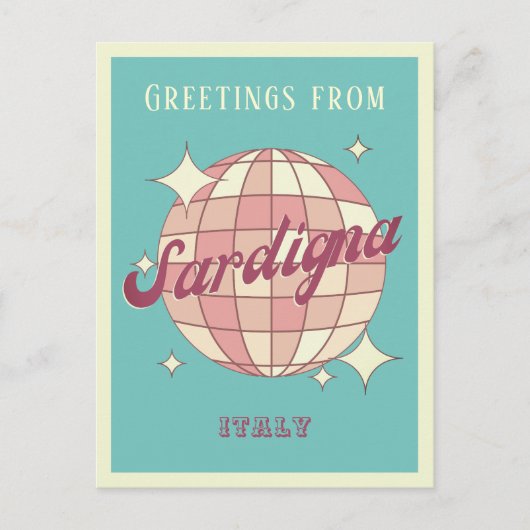 Sardigna Italië Retro  Briefkaart (Voorkant)