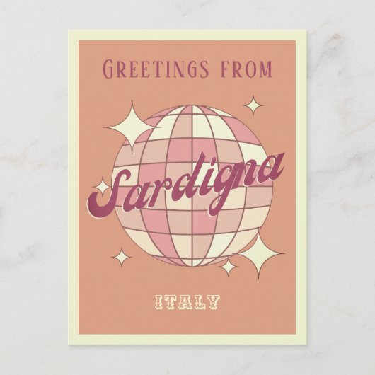 Sardigna Italië Retro  Briefkaart (Voorkant)
