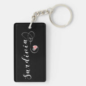 Sardijnse hartvlag, Sardinië Sleutelhanger (achterkant)