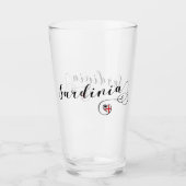 Sardijnse vlag Heart, Sardinië Glas (Voorkant)