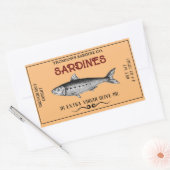 Sardine aangepaste label Sticker (Envelop)