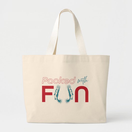 Sardine Fish Beach Bag voor de zomer Grote Tote Bag (Voorkant)
