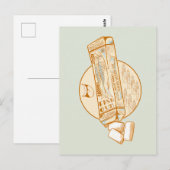 Sardine gearomatiseerde kauwgom grappige vis briefkaart (Voorkant / Achterkant)