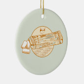 Sardine gearomatiseerde kauwgom grappige vis keramisch ornament (Rechts)