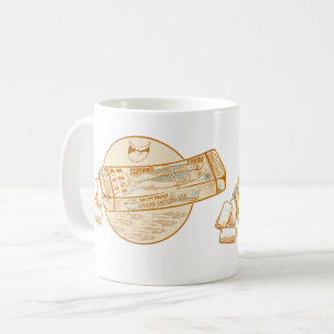 Sardine gearomatiseerde kauwgom grappige vis koffiemok