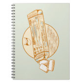 Sardine gearomatiseerde kauwgom grappige vis notitieboek (Voorkant)