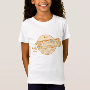 Sardine gearomatiseerde kauwgom grappige vis t-shirt