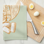 Sardine gearomatiseerde kauwgom grappige vis theedoek (Quarter Fold)