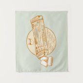 Sardine gearomatiseerde kauwgom grappige vis wandkleed (Voorkant)