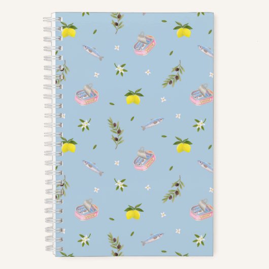 Sardine Lemon Blue Notitieboek (Voorkant)