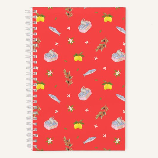 Sardine Lemon Red Notitieboek (Voorkant)
